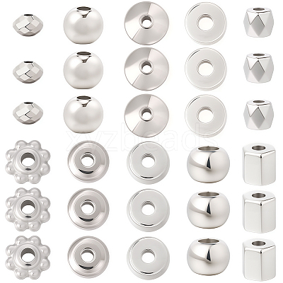 1000Pcs 10 Styles CCB Plastic Beads CCB-PA0001-07-1
