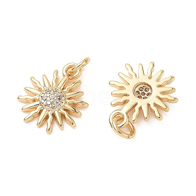 SHEGRACE Brass Micro Pave Cubic Zirconia Pendants XGRQ3D888-463G-1