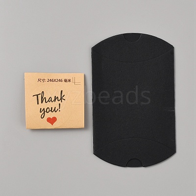 Paper Pillow Candy Boxes CON-WH0089-52-1