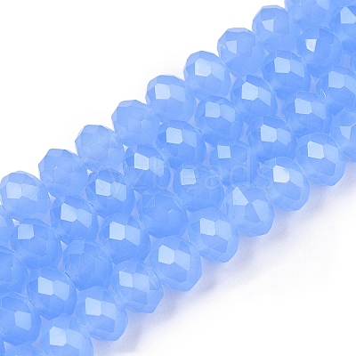 Glass Beads Strands EGLA-A044-J8mm-D03-1