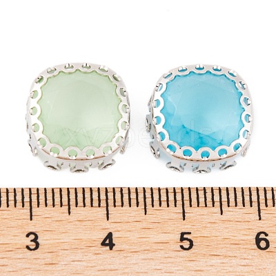 Square Sew on Rhinestone GLAA-K069-11P-1