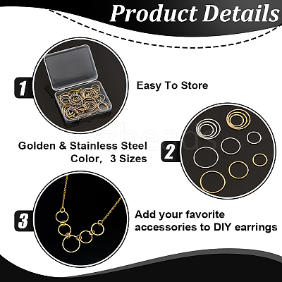 304 Stainless Steel Linking Ring STAS-UN0003-13-1