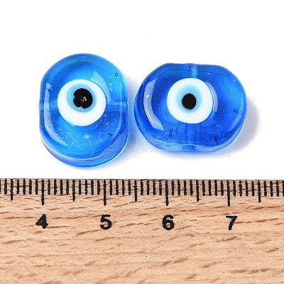 Handmade Evil Eye Lampwork Beads LAMP-G168-02-03-1