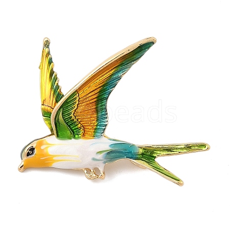 Bird Enamel Pins JEWB-S034-05G-B-1