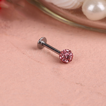 316L Surgical Stainless Steel with Clay Rhinestone WGEF4A7-01-1