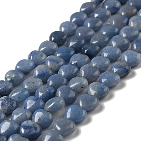 Dyed & Heated Natural Blue Aventurine Beads Strands G-B022-10C-1