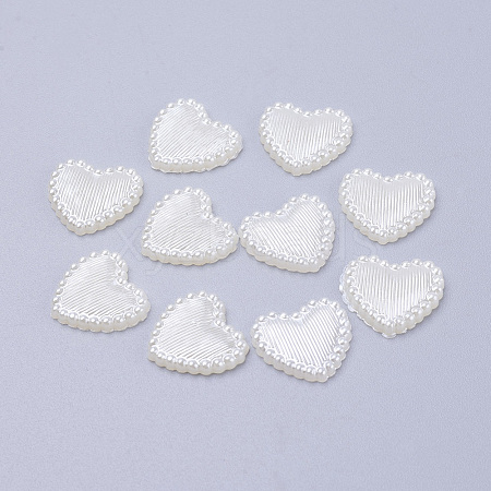 Acrylic Pearl Cabochons X-MACR-F024-22-1