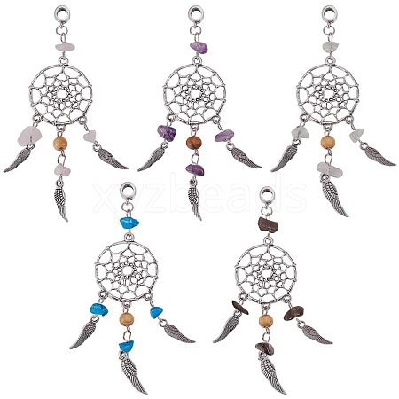 Alloy European Dangle Charms PALLOY-PH0001-25AS-WH-1