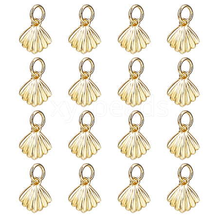 16Pcs Brass Charms ZIRC-HY0001-14-1