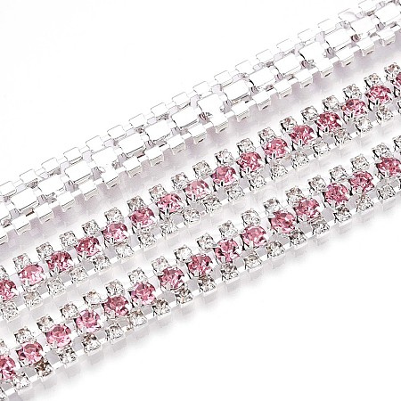 Iron Rhinestone Cup Chains CH-T006-04S-08-1