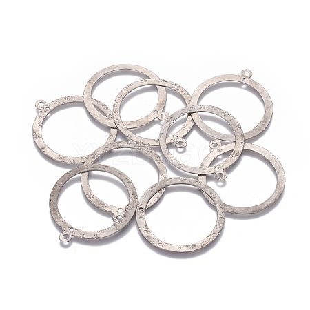 Tarnish Resistant 201 Stainless Steel 2-Loop Link Pendants X-STAS-L234-018P-1