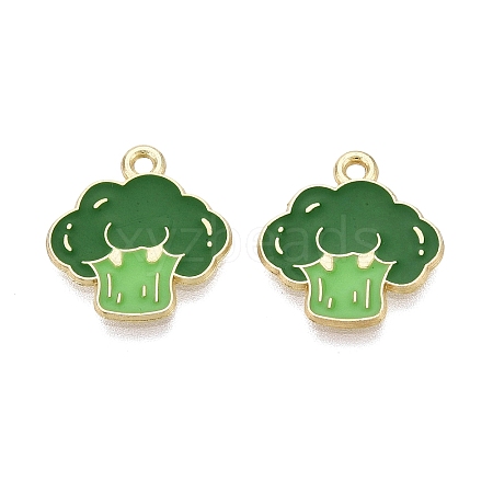 Alloy Enamel Pendants ENAM-Q003-16G-1
