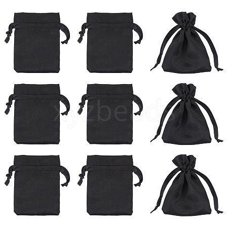 10Pcs Brocade Good Luck Fortune Drawstring Gift Blessing Bags PAAG-TADJ0001-01F-1