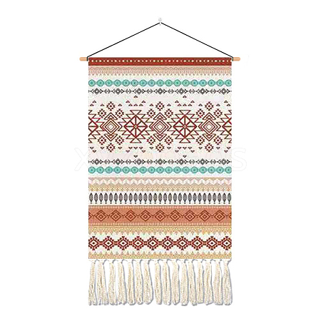 Geometry Pattern Polyester Bohemia Wall Tapestrys DJEW-PW0012-136C-1