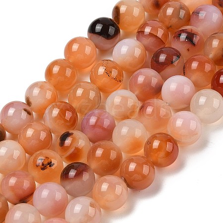 Natural Red Agate Beads Strands G-A248-A06-06-1