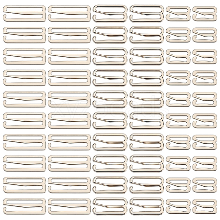 Gorgecraft 60Pcs 3 Style Number 9 Shaped Alloy Bra Strap Hooks for Sewing DIY-GF0009-30P-1