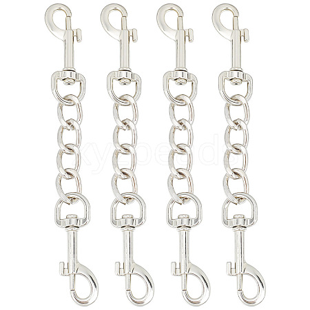 GOMAKERER 4Pcs Alloy Double Swivel Clasps FIND-GO0001-81P-1