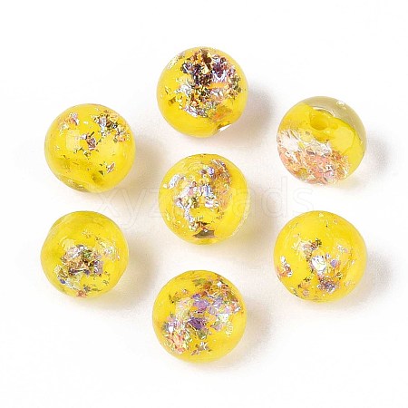 Handmade Foil Lampwork Beads LAMP-T021-31H-1