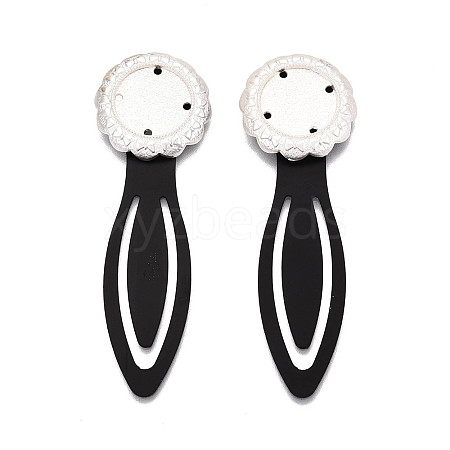 Alloy & Iron Bookmark Cabochon Settings PALLOY-N184-03S-1