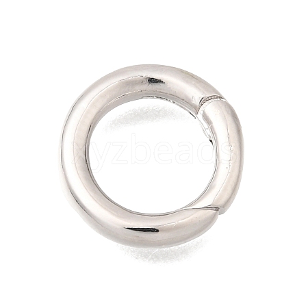 Brass Spring Gate Rings KK-C255-06P-1
