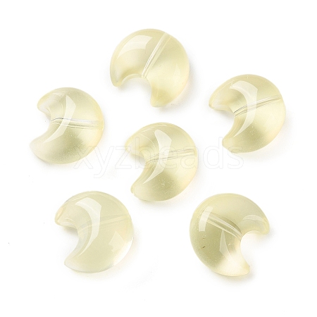 Baking Paint Transparent Glass Beads DGLA-F003-01H-1