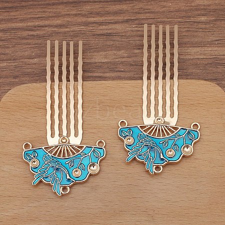 Alloy Hair Comb Findings PW-WG7CF42-05-1