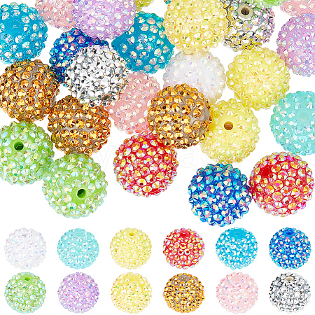 48pcs 12 style DIY Beads Kits MACR-SC0001-17-1