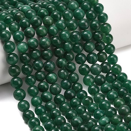 Natural Fuchsite Beads Strands G-L661-B01-8mm-B-1
