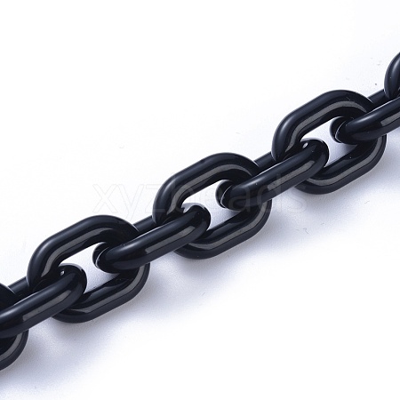 Acrylic Handmade Cable Chains AJEW-JB00527-02-1