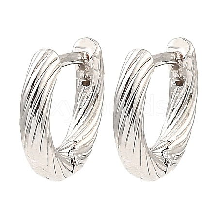 Brass Hoop Earrings EJEW-I289-04P-1
