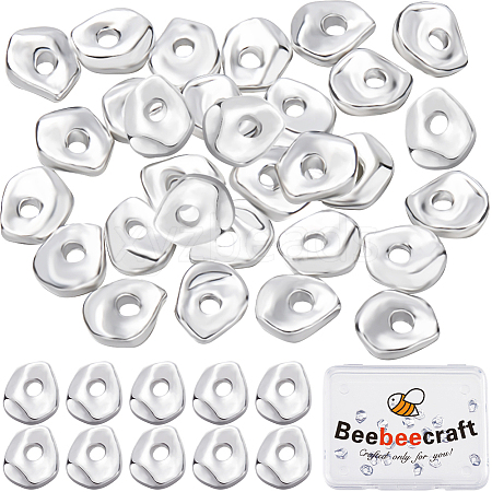 40Pcs Brass Spacer Beads KK-BBC0014-48S-1