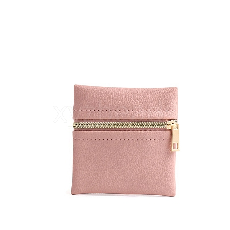 Square PU Leather Jewelry Gift Zipper Bags PW-WGB98FA-06-1