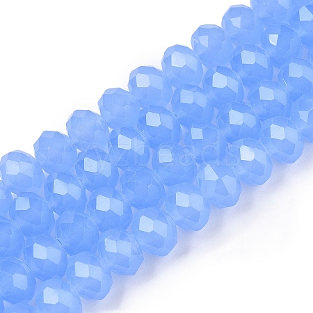 Glass Beads Strands EGLA-A044-J8mm-D03-1