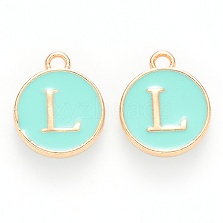 Golden Plated Alloy Enamel Charms LS-ENAM-S118-05L-1