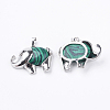 Synthetic Malachite Pendants G-F265-02P-2