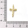 Brass Pave Cubic Zirconia Connctor Charms KK-M101-03C-G01-3