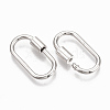 Brass Screw Carabiner Lock Charms X-KK-T047-07P-3