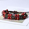 Alloy & Handmade Porcelain Bead Braided Bead Bracelets for Women FS-WGAE4F4-04-1