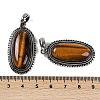 Natural Tiger Eye Pendants G-I370-07AS-07-3