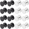 16Pcs 2 Colors Flat Round 304 Stainless Steel Barbell Cartilage Earrings EJEW-BBC0001-63-1