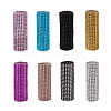 Plastic 24 Rows Rhinestone Mesh Wrap Roll AJEW-TA0001-09-1