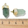 Natural Green Strawberry Quartz Faceted Pendants G-G181-03G-05-3