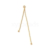 Brass Coreana Chain Tassel Big Pendants KK-G510-06G-1