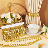 Polyester Lace Ribbon with Plastic Charms Tassel OCOR-WH0078-202B-01-5