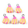 Handmade Polymer Clay Charms X-CLAY-T016-55-1