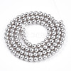 Baking Painted Pearlized Glass Pearl Bead Strands HY-N002-4mm-A03-3