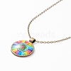 Rainbow Pride Necklace NJEW-F290-01K-1