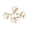 Rack Plated Brass Screw Clip-on Earring Findings LS-X-KK-P169-04G-1