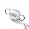 Anti-Tarnish Rhodium Plated 925 Sterling Silver Magnetic Clasps STER-A043-01P-1