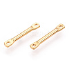 Brass Bar Connector Charms KK-ZX024-22G-2